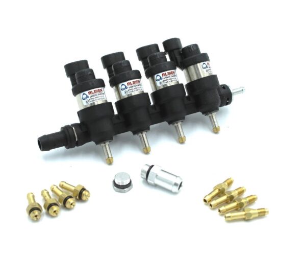 FLAUTO INIETTORI 4CIL 2OHM ALBIEN compatibili VALTEK34